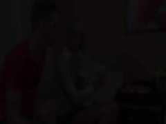 Young lady in shoes bum shagged on the bed