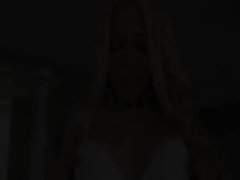 Lovely tempting blonde with brutal shaft