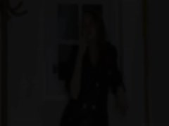 Peeing skeletal witch fetish on floor