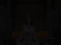 Caprices dripping yoga with rosy toy