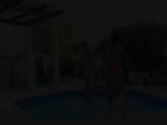 filthy pool masturbation of friends