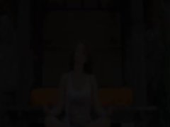 Caprices moist yoga with pinkish toy