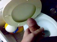 Uncut shaft masturbating