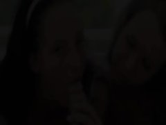 Two wow gals banged by slutty russian poove