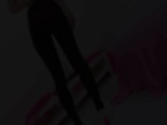 huge ebony toy in her stiff stunning anal