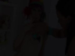 Luxury backdoor vibrating of lewd lesbos