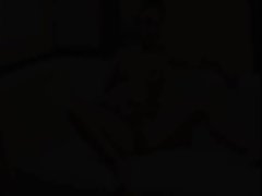 solo masturbation with red vibrating sex toy