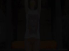 Caprices moist yoga with pinkish toy