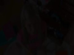 Drilled fallen angel with huge vibrating sex toy in butt