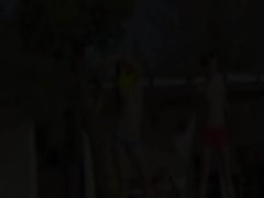 Six nude lasses by the pool from poland
