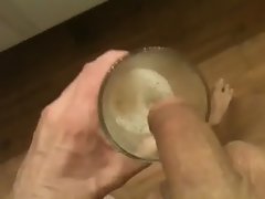 My pissing in a glass