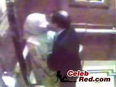 Arab hijab Arabian hijab Female Taped Having Affair In Elevator