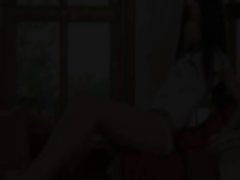 Teenager skinny girlie screaming during orgasm