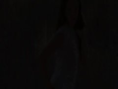 Blue eyed babysitter rubbing the clit