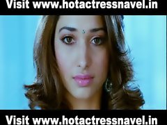 Tamanna Navel Touched and Enjoyed By Prabhas In Telugu Movie Rebel