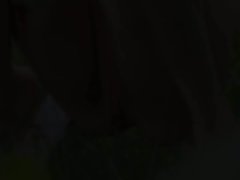 Masturbation on the green glade in euro