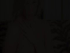 fairhair girl stripping and rubbing