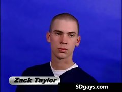 Luscious tattooed twink Zack wanking his gay part4