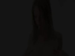Shaving her amazingly bony vulva