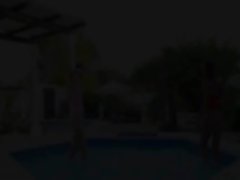 sleek pool masturbation of friends