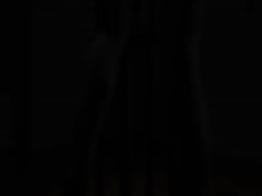 Young woman love tease with strap om