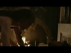 Laura Haddock lewd hooters in a sex episode