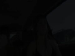 Gorgeous 19yo young lady gag prick in car