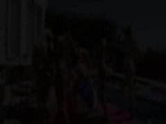 Irreproachable group butthole sexing outdoors