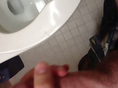 Cum in models bathroom