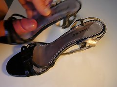 High Heels Job Sandals heavy cum