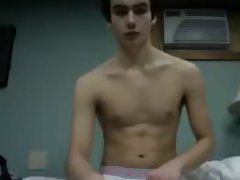 Really Seductive 19 years old Lad Jerks His Big Cock,Nice Tense Stunning anal