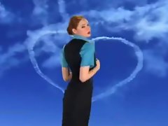 Karen Gillan as an Air Hostess