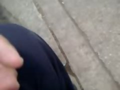 TOUCH Bum Slutty wife SITTING PARK BUS