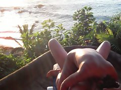 Banging my diminutive filipina better half on the beach in Mexico 2