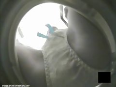 Shaggy Slit Masturbating In Toilet Room