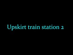 upskirt train station 2