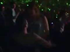 Public banging among crowd. Sex at rampage party