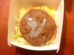 Cum on food - burger
