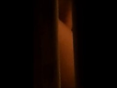 through window voyeur - experienced couple masturbates each other