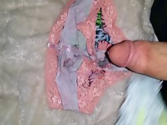 Cumshot on panties