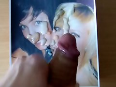 black & blond cum tribute