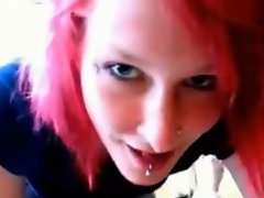 Rosy Hair Cock sucking