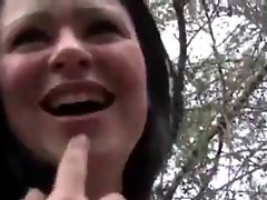 cheating wife picked up and screwed in the forest