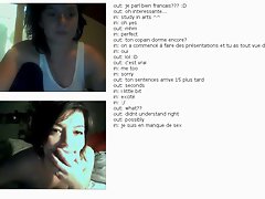 French lady showing stuff #Chatroulette