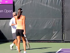 Ana Ivanovic attractive serbian player during training part 1