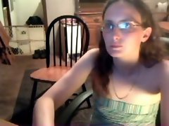 Webcam geek saucy teen bottle & fisting