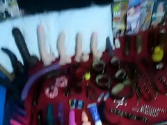 Faggy Gurl&#039;s Fake penis Colelction and Bondage Gear