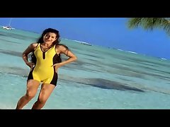 Amisha Patel Yellow Bikini SHow