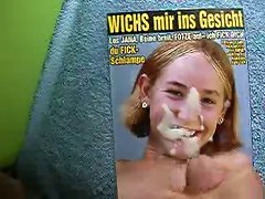 Cum on pic, auf Bild gewichst