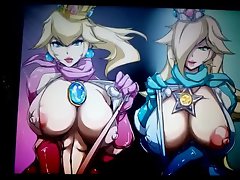 Peach and Rosalina Cum Tribute